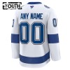Tampa Bay Lightning Hockeydrakt Custom Fanatics Premium 2024-25 Hvit Borte - Barn